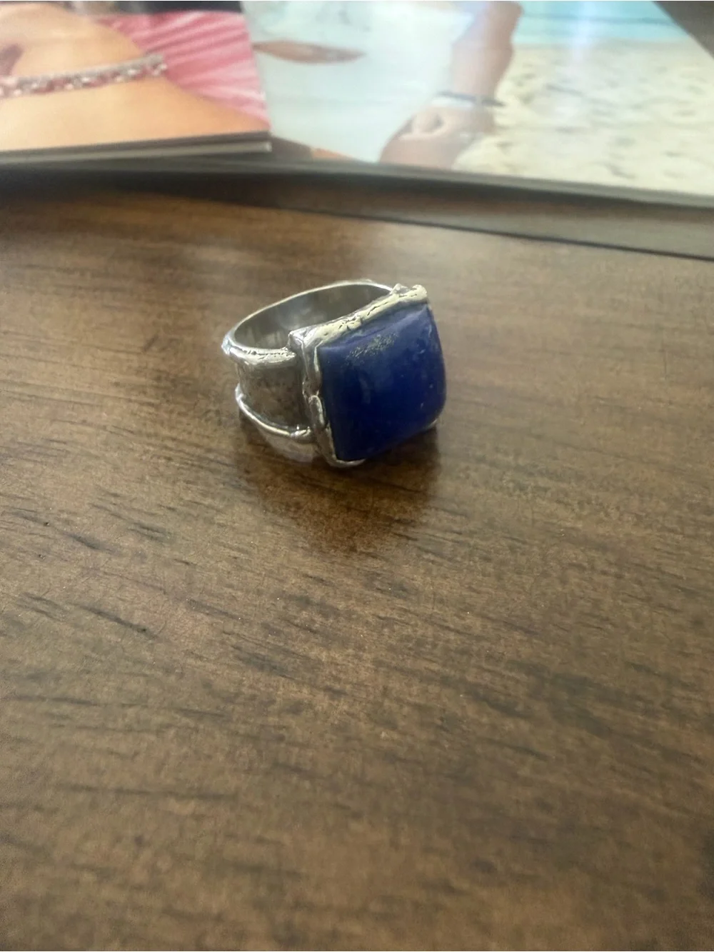 Grace & Heart G&H NIGHT SHIFT .925 SS LAPIS Stone Ring Jewelry Size 6 RETIRED!!
